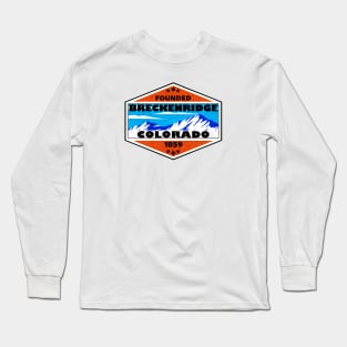 Skiing Breckenridge Colorado Ski Mountains Snowboarding Long Sleeve T-Shirt